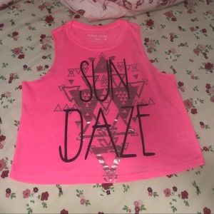 REBELLIOUS ONE cropped muscle tee